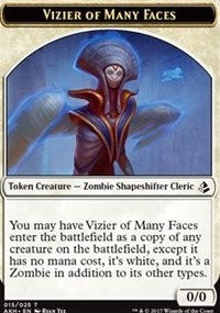 Vizier of Many Faces // Zombie Token [Amonkhet Tokens] | Spectrum Games