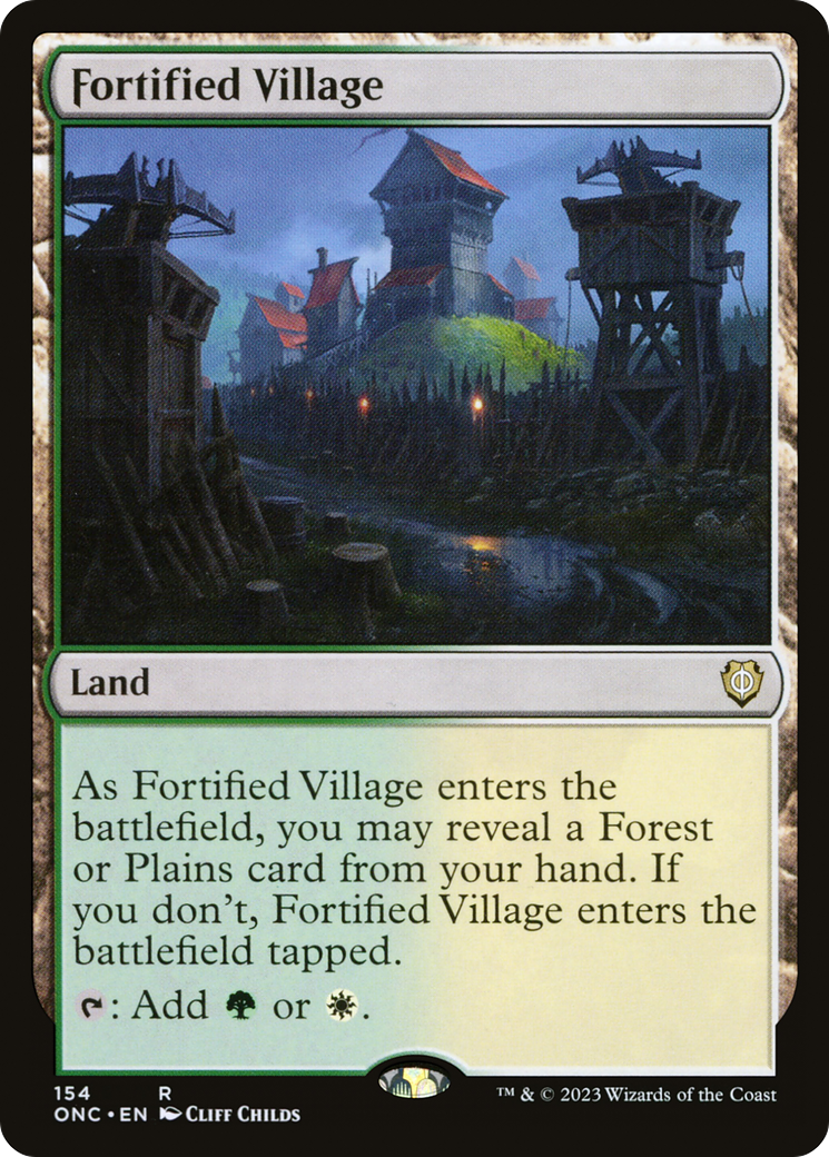 Fortified Village [Phyrexia: All Will Be One Commander] | Spectrum Games