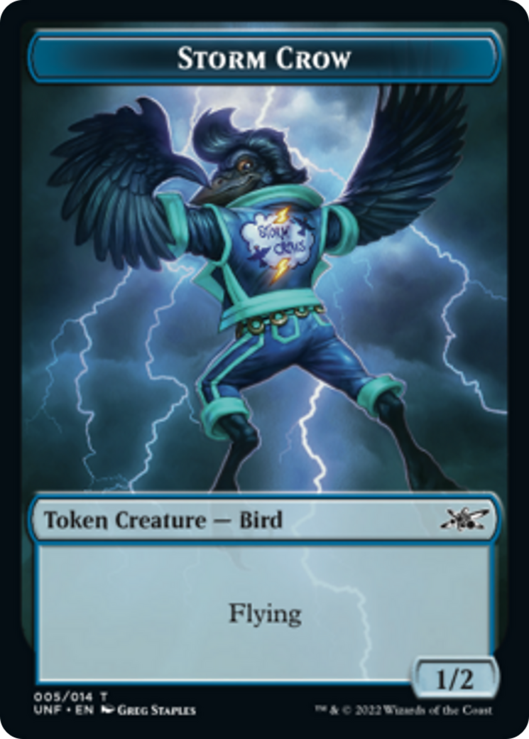 Cat // Storm Crow Double-sided Token [Unfinity Tokens] | Spectrum Games