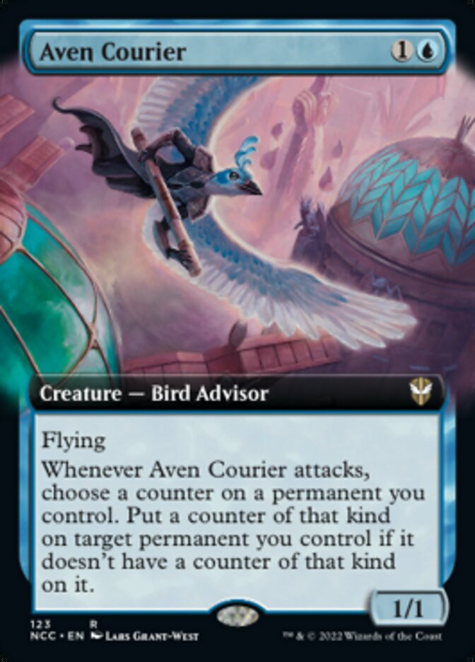 Aven Courier (Extended Art) [Streets of New Capenna Commander] | Spectrum Games