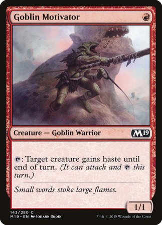 Goblin Motivator [Core Set 2019] | Spectrum Games