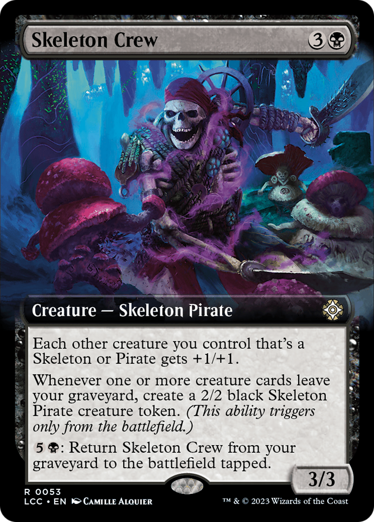 Skeleton Crew (Extended Art) [The Lost Caverns of Ixalan Commander] | Spectrum Games