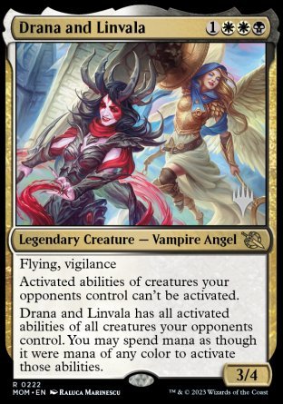 Drana and Linvala (Promo Pack) [March of the Machine Promos] | Spectrum Games