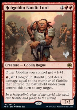 Hobgoblin Bandit Lord (Promo Pack) [Dungeons & Dragons: Adventures in the Forgotten Realms Promos] | Spectrum Games