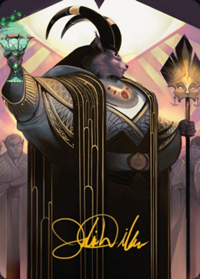 Jetmir, Nexus of Revels 2 Art Card (Gold-Stamped Signature) [Streets of New Capenna Art Series] | Spectrum Games