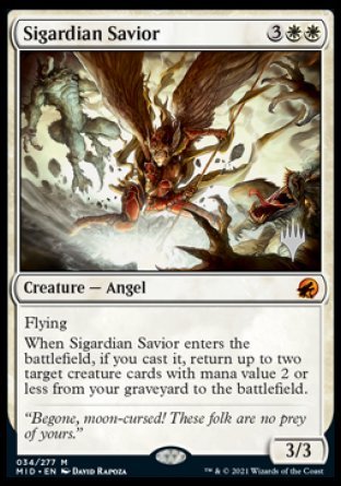Sigardian Savior (Promo Pack) [Innistrad: Midnight Hunt Promos] | Spectrum Games