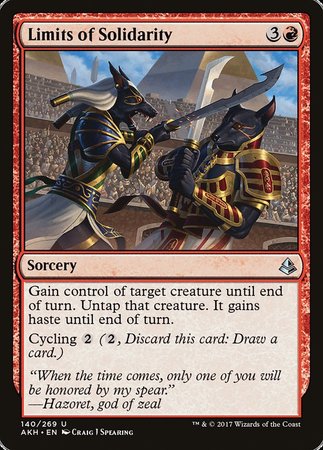 Limits of Solidarity [Amonkhet] | Spectrum Games