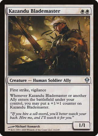 Kazandu Blademaster [Zendikar] | Spectrum Games