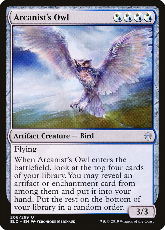 Arcanist's Owl [Throne of Eldraine] | Spectrum Games