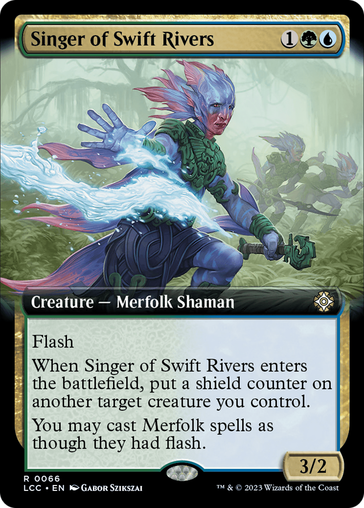 Singer of Swift Rivers (Extended Art) [The Lost Caverns of Ixalan Commander] | Spectrum Games