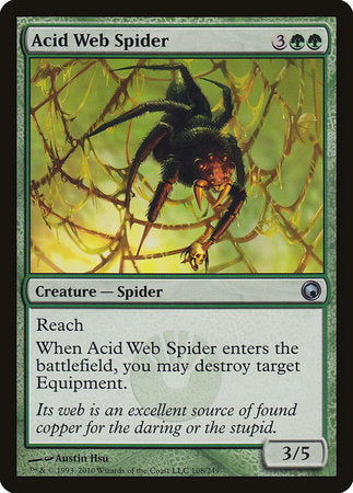 Acid Web Spider [Scars of Mirrodin] | Spectrum Games