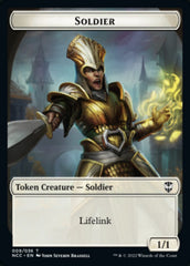 Soldier (09) // Cat Beast Double-sided Token [Streets of New Capenna Commander Tokens] | Spectrum Games