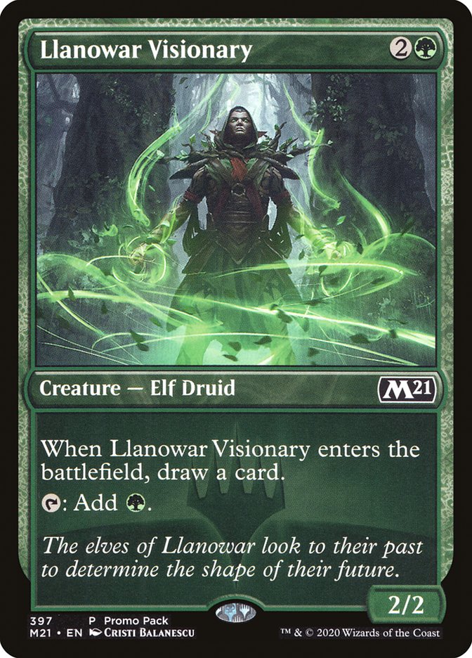 Llanowar Visionary (Promo Pack) [Core Set 2021 Promos] | Spectrum Games