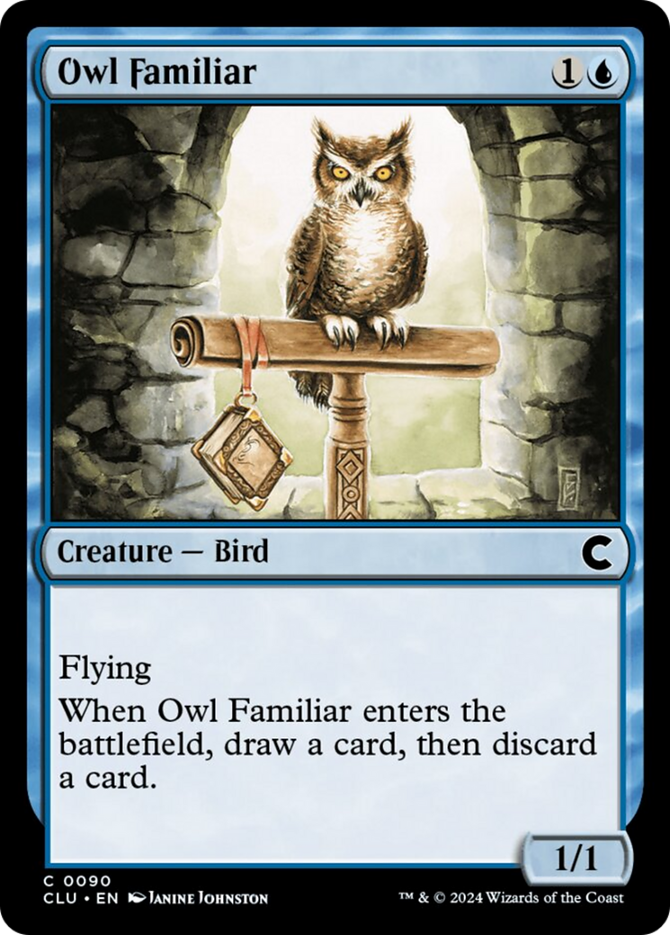 Owl Familiar [Ravnica: Clue Edition] | Spectrum Games