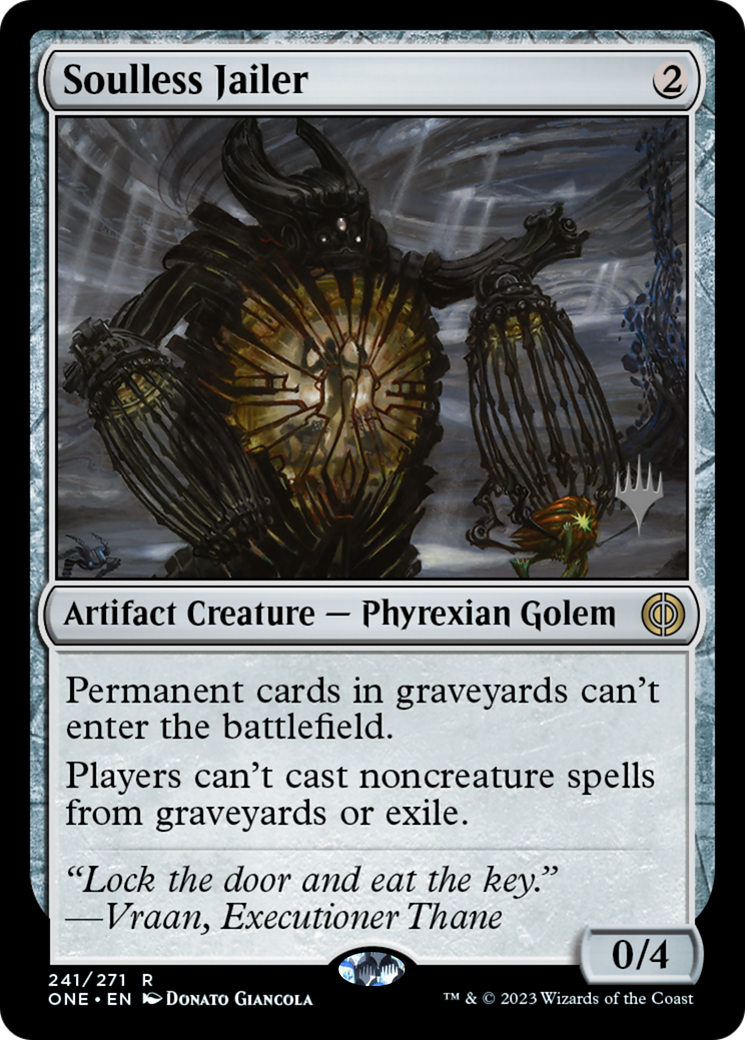 Soulless Jailer (Promo Pack) [Phyrexia: All Will Be One Promos] | Spectrum Games