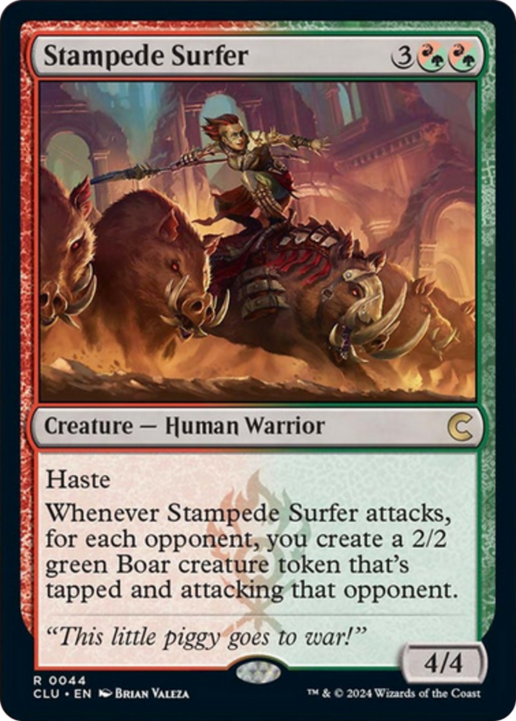 Stampede Surfer [Ravnica: Clue Edition] | Spectrum Games