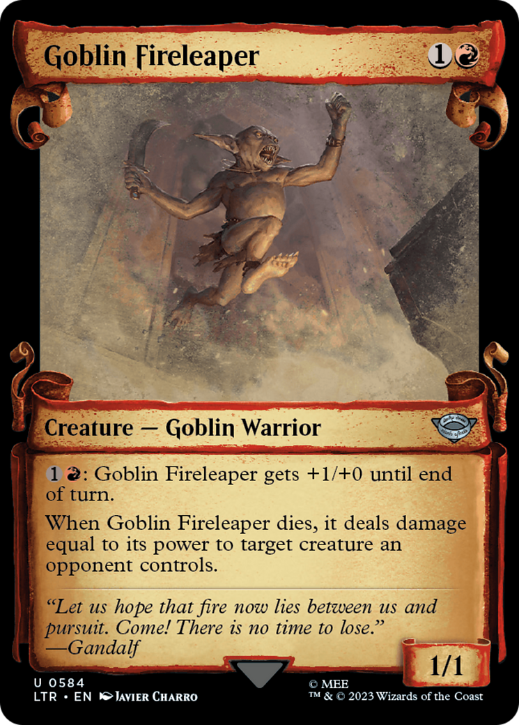 Goblin Fireleaper [The Lord of the Rings: Tales of Middle-Earth Showcase Scrolls] | Spectrum Games