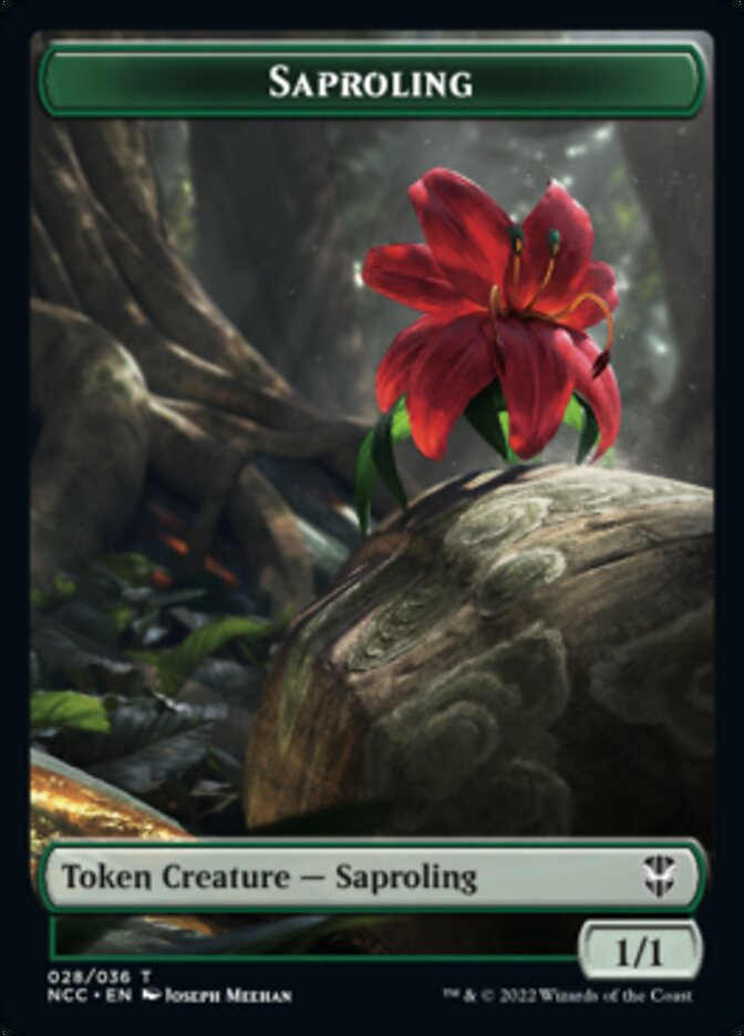 Beast // Saproling Double-sided Token [Streets of New Capenna Commander Tokens] | Spectrum Games