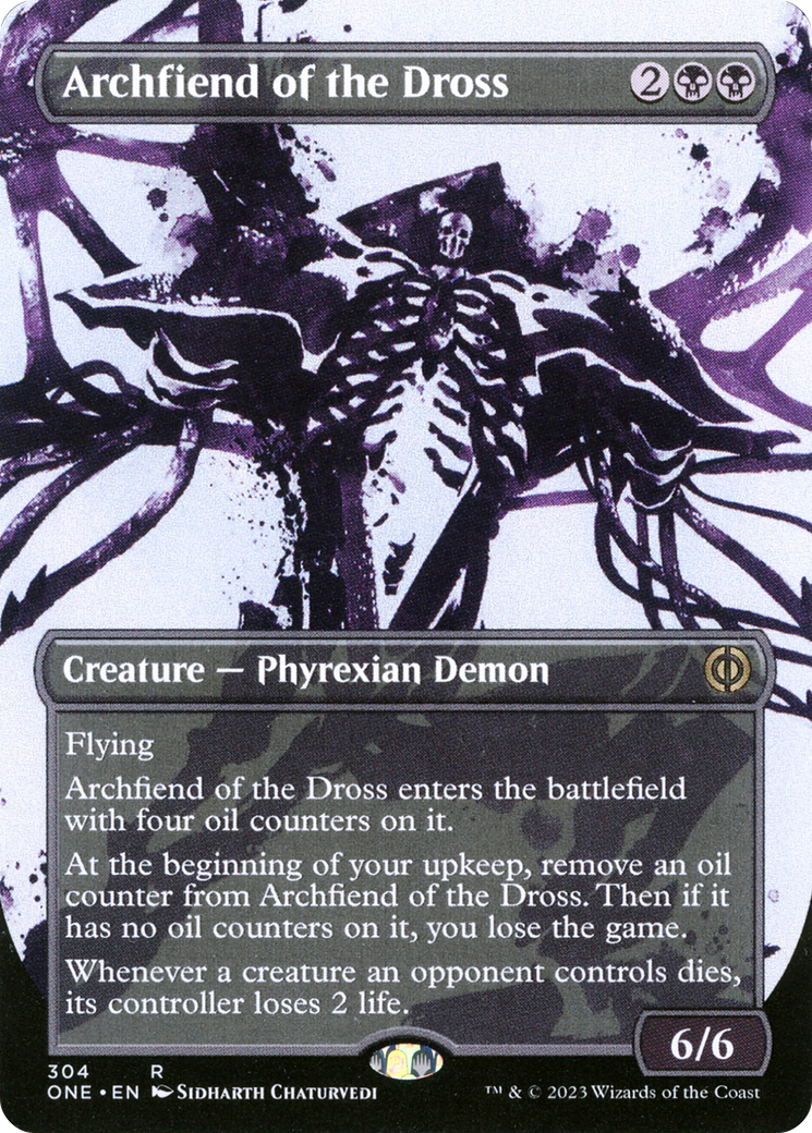 Archfiend of the Dross (Borderless Ichor) [Phyrexia: All Will Be One] | Spectrum Games