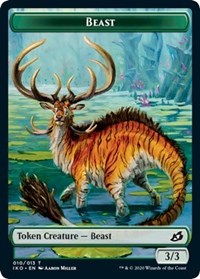 Beast // Human Soldier (005) Double-sided Token [Ikoria: Lair of Behemoths Tokens] | Spectrum Games