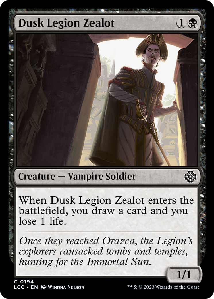 Dusk Legion Zealot [The Lost Caverns of Ixalan Commander] | Spectrum Games