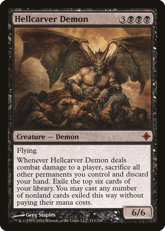 Hellcarver Demon [Rise of the Eldrazi] | Spectrum Games