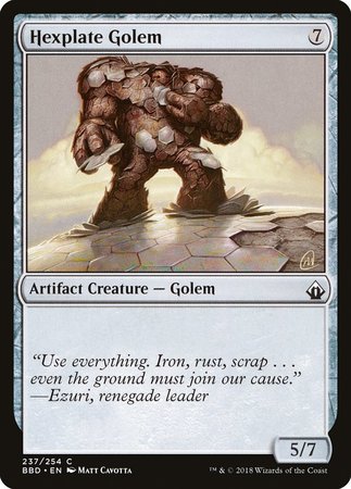 Hexplate Golem [Battlebond] | Spectrum Games