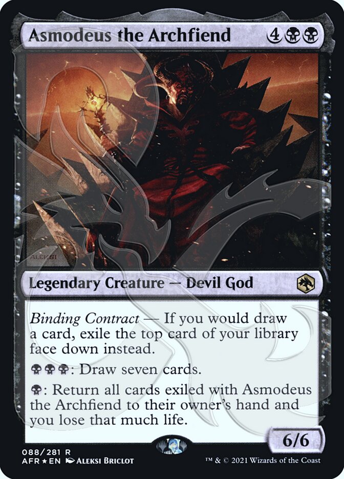 Asmodeus the Archfiend (Ampersand Promo) [Dungeons & Dragons: Adventures in the Forgotten Realms Promos] | Spectrum Games