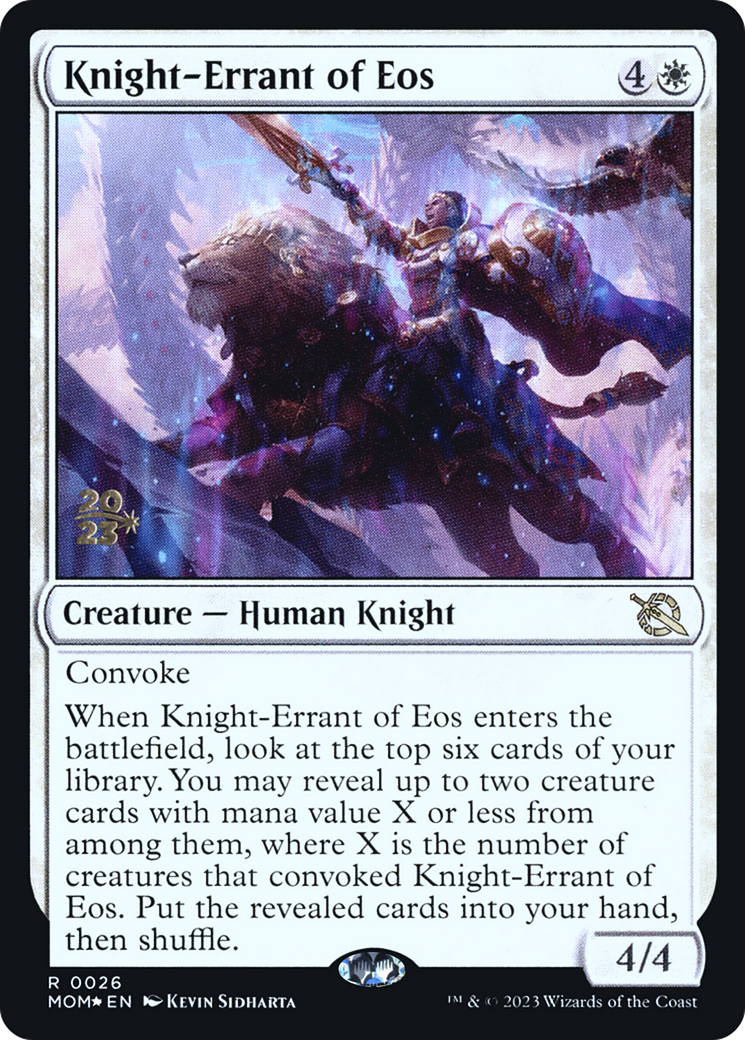 Knight-Errant of Eos [March of the Machine Prerelease Promos] | Spectrum Games