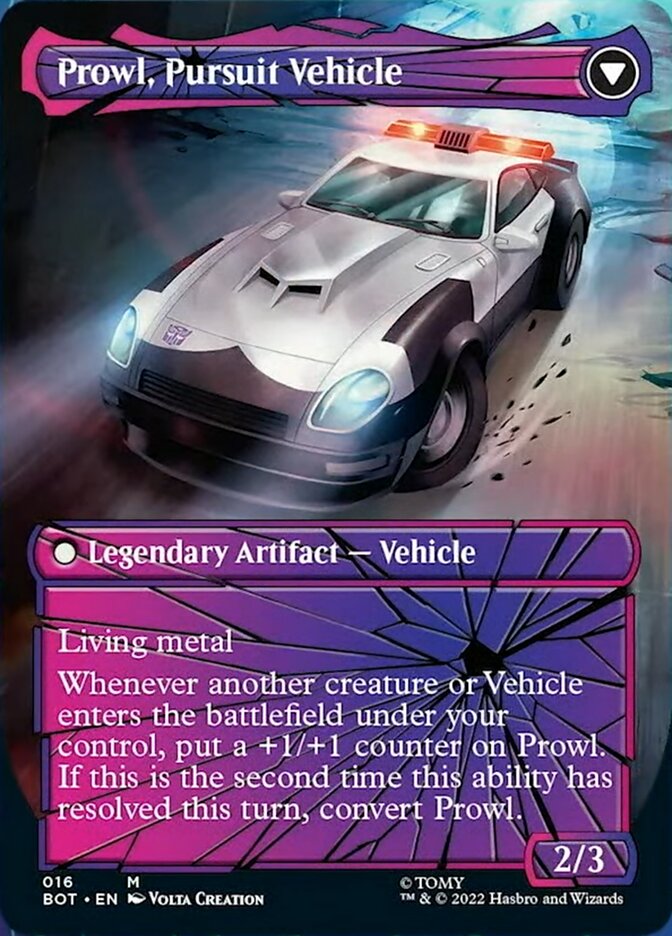 Prowl, Stoic Strategist // Prowl, Pursuit Vehicle (Shattered Glass) [Universes Beyond: Transformers] | Spectrum Games