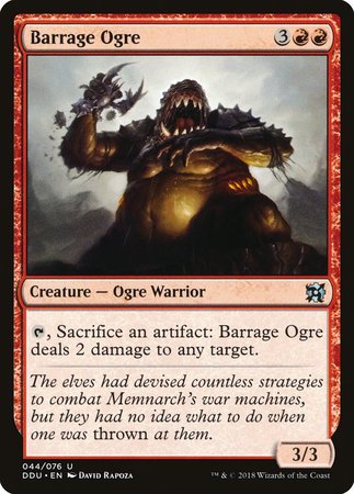 Barrage Ogre [Duel Decks: Elves vs. Inventors] | Spectrum Games