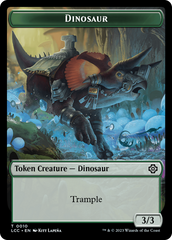 Elephant // Dinosaur (0010) Double-Sided Token [The Lost Caverns of Ixalan Commander Tokens] | Spectrum Games