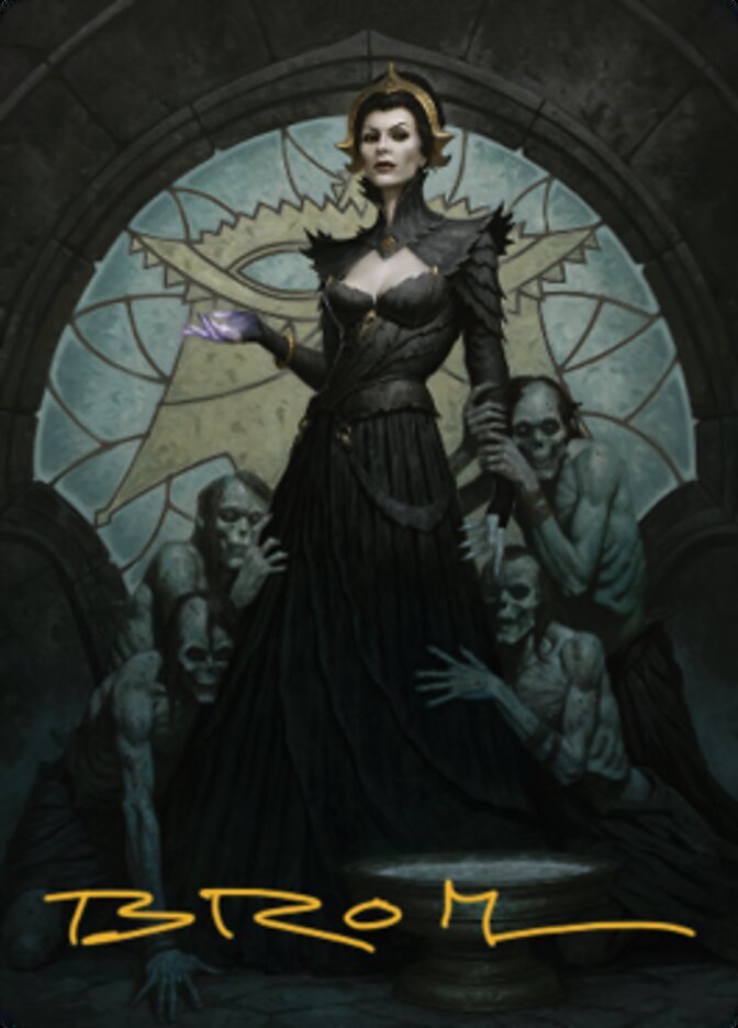 Liliana of the Veil Art Card (Gold-Stamped Signature) [Dominaria United Art Series] | Spectrum Games