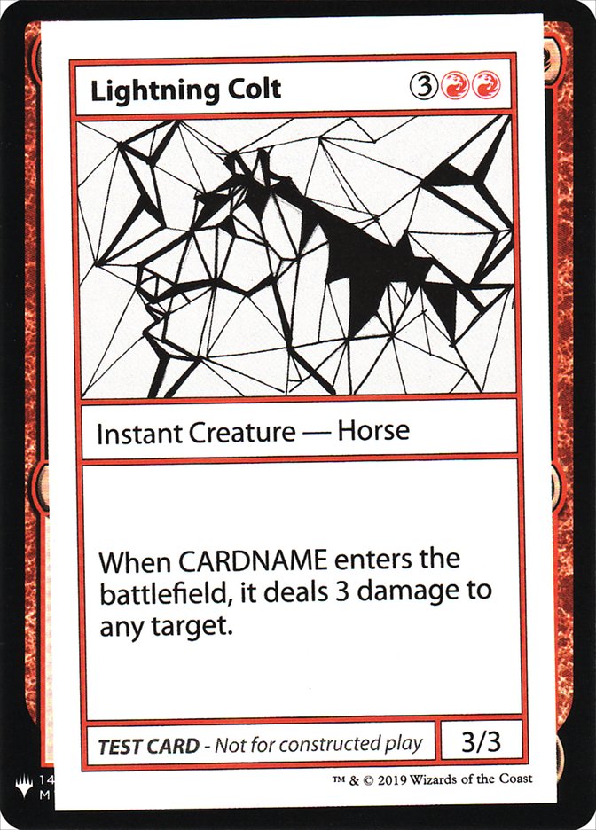 Lightning Colt [Mystery Booster Playtest Cards] | Spectrum Games