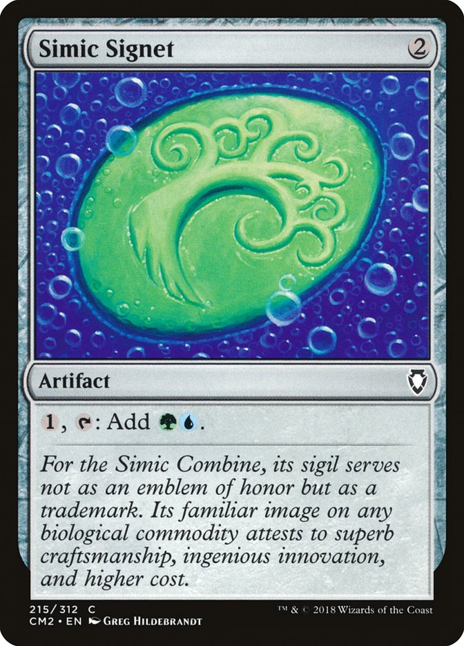 Simic Signet (215/312) [Commander Anthology Volume II] | Spectrum Games