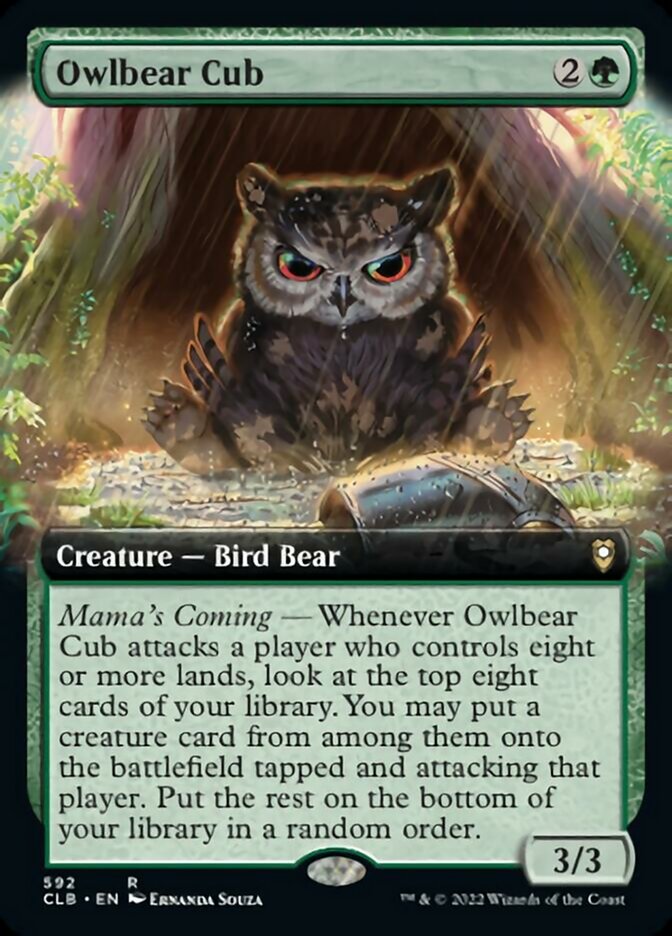 Owlbear Cub (Extended Art) [Commander Legends: Battle for Baldur's Gate] | Spectrum Games