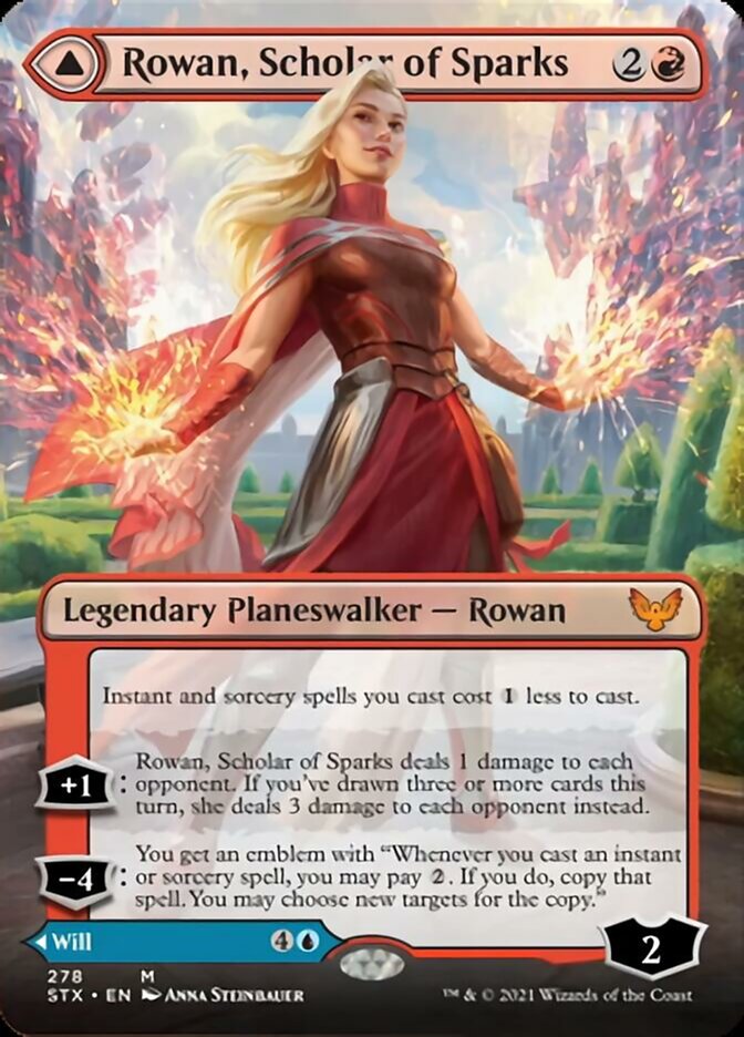 Rowan, Scholar of Sparks // Will, Scholar of Frost (Extended) [Strixhaven: School of Mages] | Spectrum Games