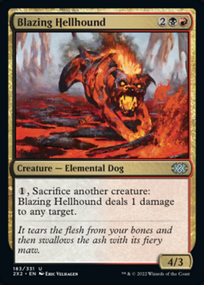 Blazing Hellhound [Double Masters 2022] | Spectrum Games