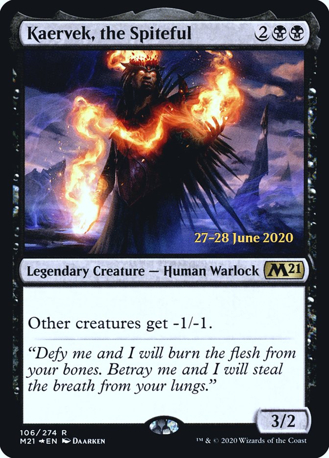 Kaervek, the Spiteful  [Core Set 2021 Prerelease Promos] | Spectrum Games