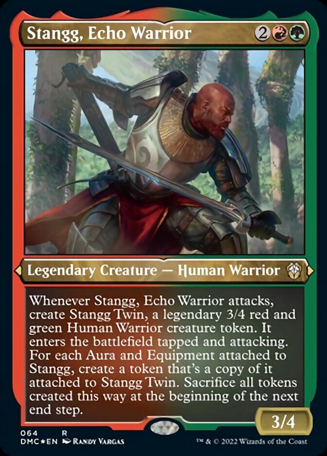 Stangg, Echo Warrior (Foil Etched) [Dominaria United Commander] | Spectrum Games