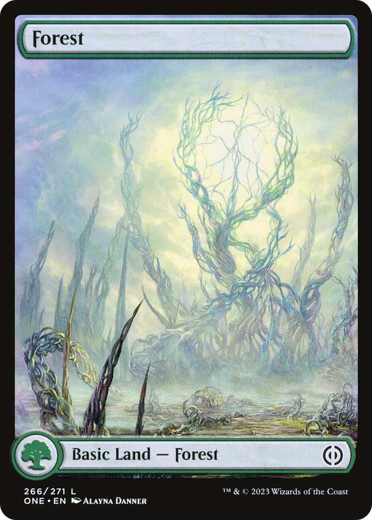 Forest (266) (Full-Art) [Phyrexia: All Will Be One] | Spectrum Games