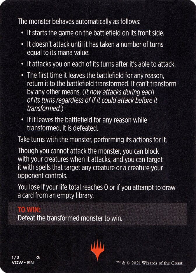 Monster of The Week (Magic Minigame) [Innistrad: Crimson Vow Minigame] | Spectrum Games
