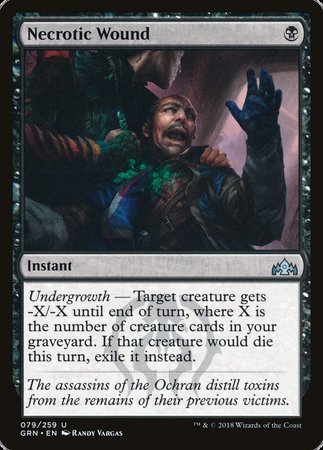 Necrotic Wound [Guilds of Ravnica] | Spectrum Games