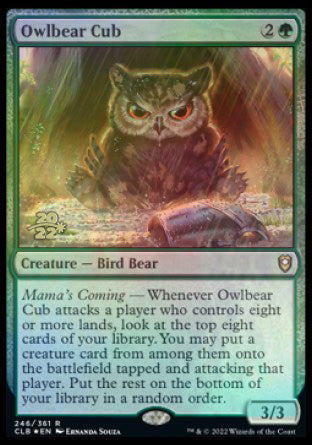 Owlbear Cub [Commander Legends: Battle for Baldur's Gate Prerelease Promos] | Spectrum Games