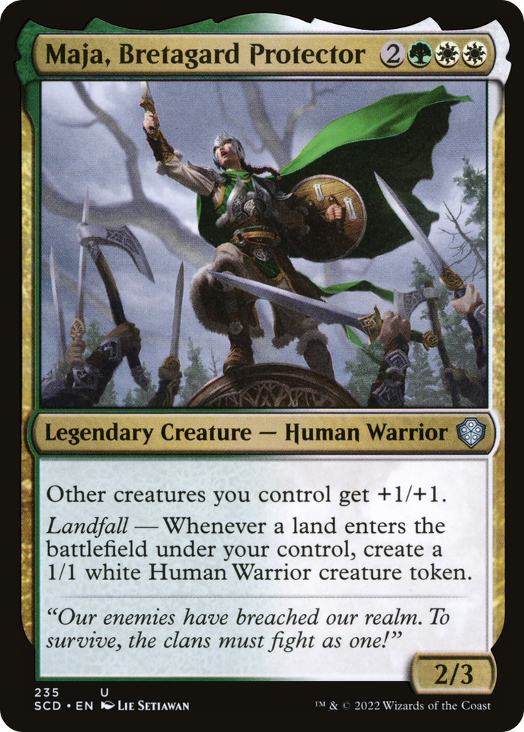 Maja, Bretagard Protector [Starter Commander Decks] | Spectrum Games