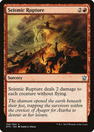 Seismic Rupture [Dragons of Tarkir] | Spectrum Games