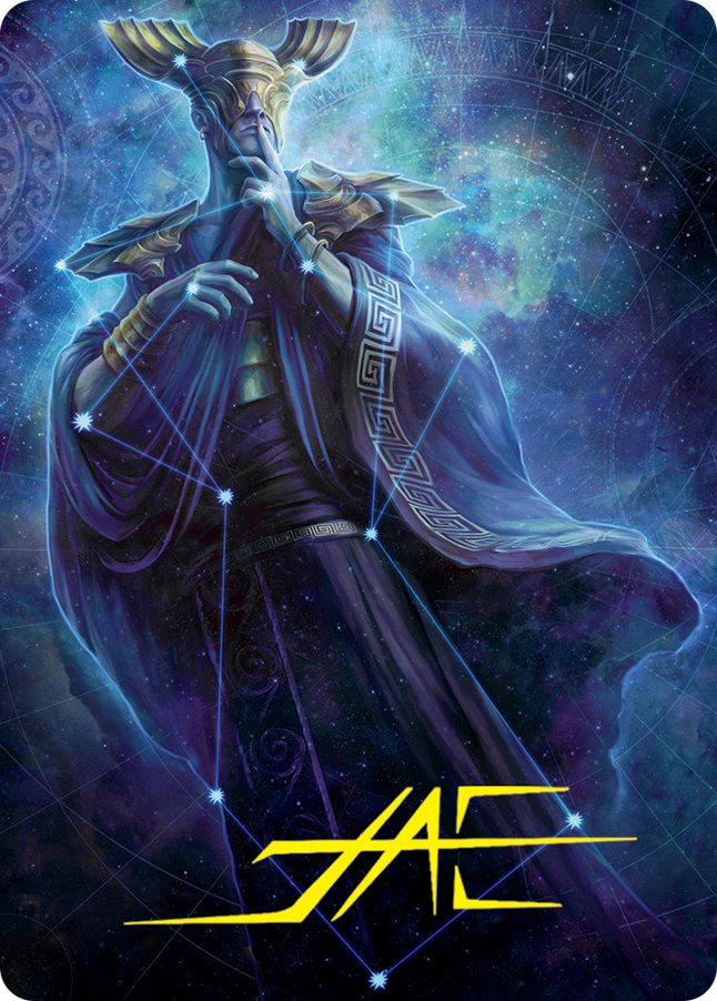 Atris, Oracle of Half-Truths Art Card (Gold-Stamped Signature) [March of the Machine Art Series] | Spectrum Games