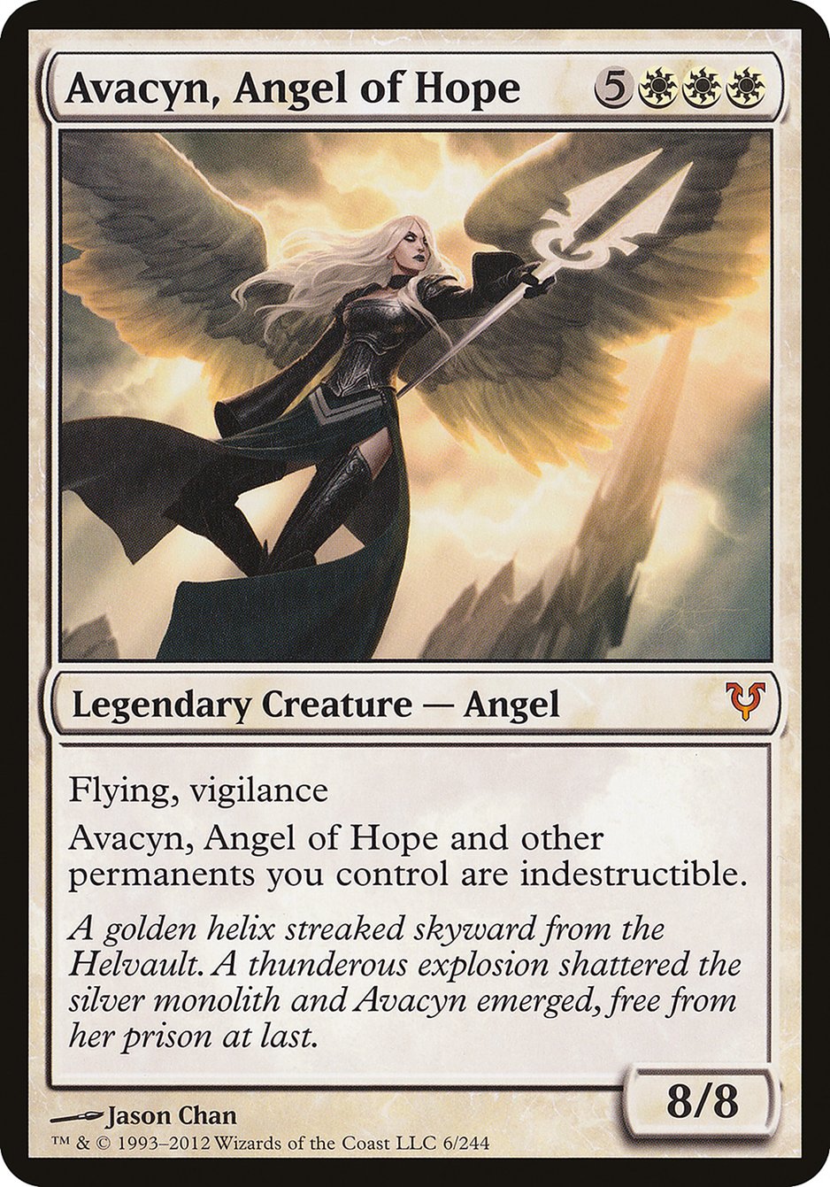 Avacyn, Angel of Hope (Oversized) [Open the Helvault] | Spectrum Games