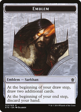 Emblem - Sarkhan, the Dragonspeaker [Khans of Tarkir Tokens] | Spectrum Games