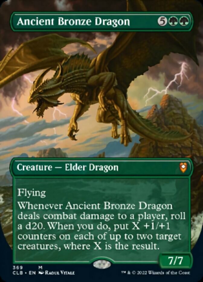 Ancient Bronze Dragon (Borderless Alternate Art) [Commander Legends: Battle for Baldur's Gate] | Spectrum Games